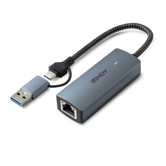 Lindy USB 3.2 Gen 1 to 5G Ethernet Converter Image