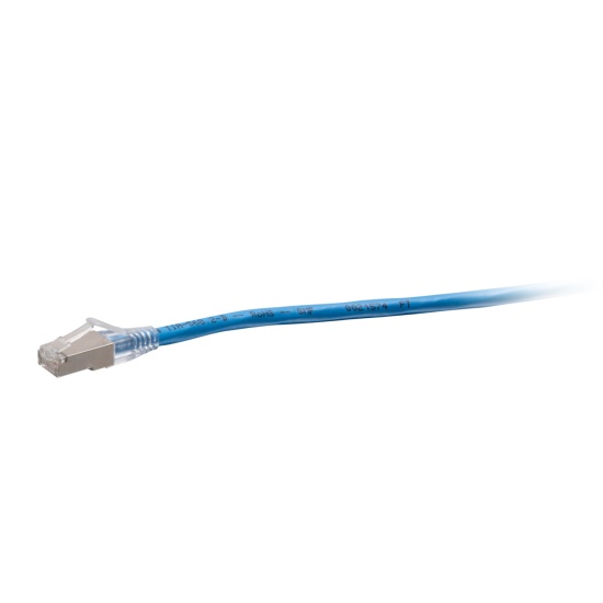 C2G 5ft (1.5m) TAA-Compliant F-Series Cat6a Snagless Shielded (STP) Network Cable - Blue Image