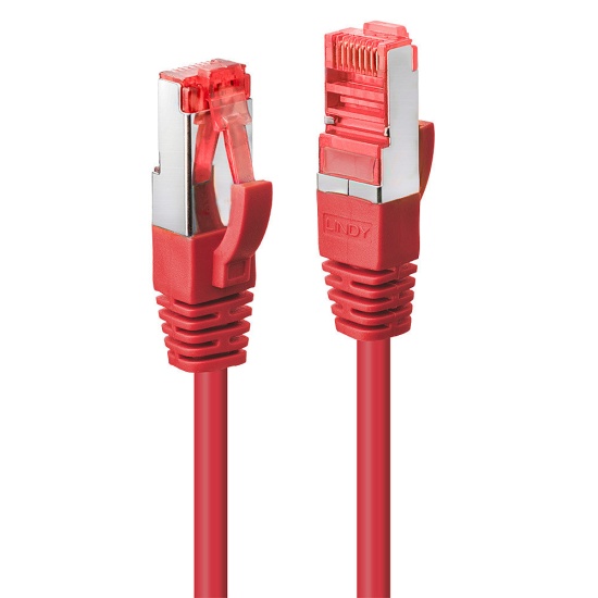 Lindy 47738 networking cable Red 10 m Cat6 S/FTP (S-STP) Image