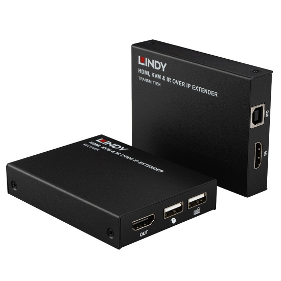 Lindy HDMI, KVM & IR over IP Extender Image