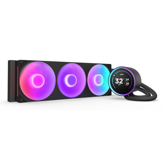 NZXT Kraken Elite 420 RGB Processor All-in-one liquid cooler 14 cm Black 1 pc(s) Image