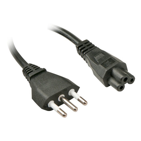 Lindy 2m, CEI23-16-VII - IEC 320 C5 Black C5 coupler Image