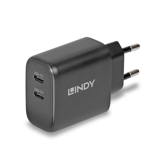 Lindy 65W USB 2 x Type C GaN Charger Image