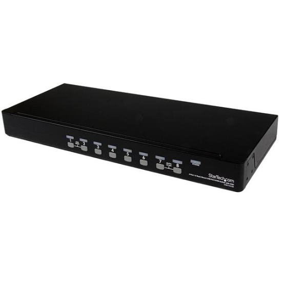 StarTech.com 8 Port 1U Rackmount USB PS/2 KVM Switch with OSD Image