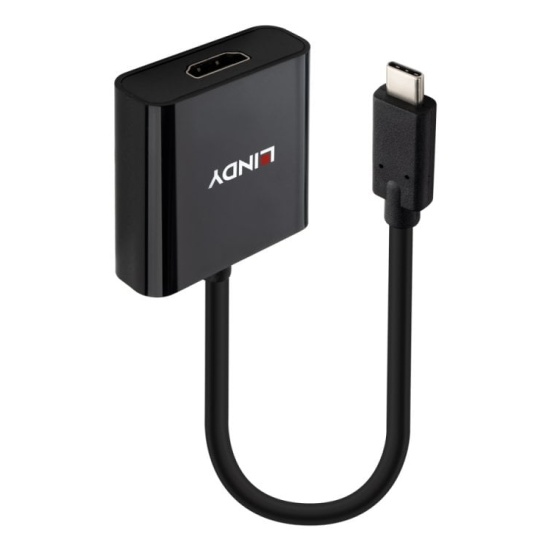Lindy 43438 video cable adapter 0.15 m USB Type-C HDMI Black Image