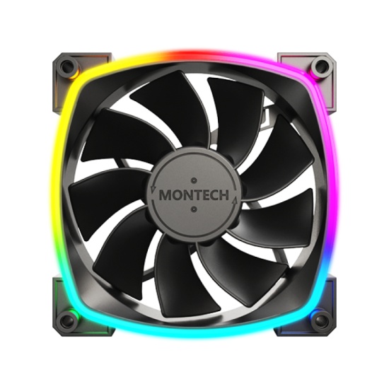 Montech RX120 PWM Computer case Fan 12 cm Black 1 pc(s) Image