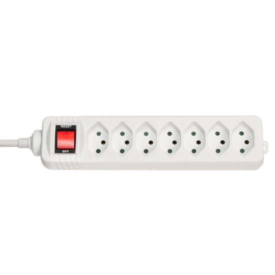 Lindy 73168 power extension 7 AC outlet(s) Indoor White Image