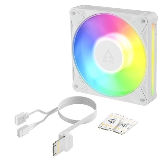 ARCTIC BioniX P12 A-RGB (White) 120 mm PWM Fan with Daisy Chain Image