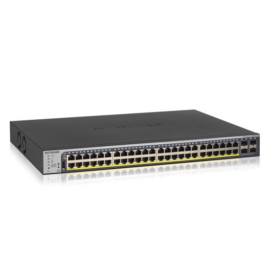 NETGEAR GS752TP Managed L2/L3/L4 Gigabit Ethernet (10/100/1000) Power over Ethernet (PoE) 1U Black Image