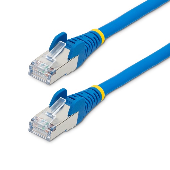 StarTech.com 2m CAT6a Ethernet Cable - Blue - Low Smoke Zero Halogen (LSZH) - 10GbE 500MHz 100W PoE++ Snagless RJ-45 w/Strain Reliefs S/FTP Network Patch Cord Image
