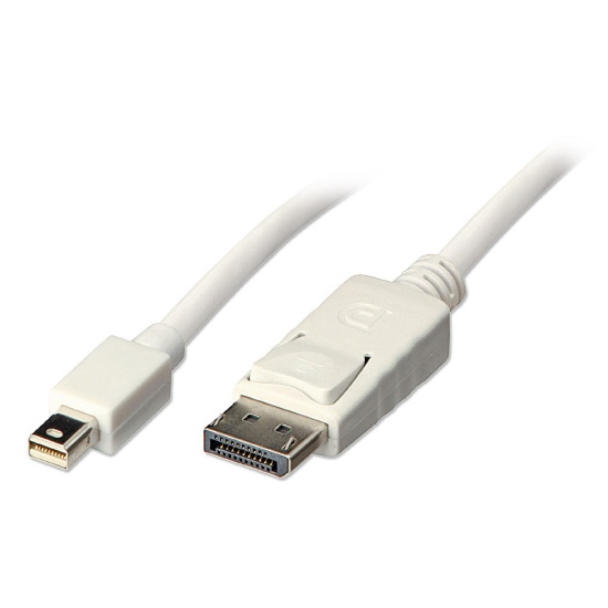 Lindy 3m Mini DisplayPort to DisplayPort Cable, White Image