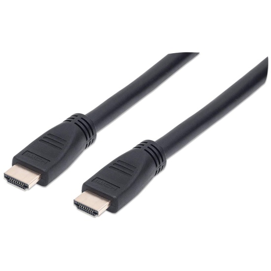 Manhattan HDMI 4K@60Hz Cable with Ethernet - CL3 rated, 10m, Suitable for In-Wall use, For ALL 4K & 1080p/HD uses - when upgrading now or have it ready for when you need it, Male to Male, Black, Ultra HD 4k x 2k, Lifetime Warranty, Premium High Speed Image