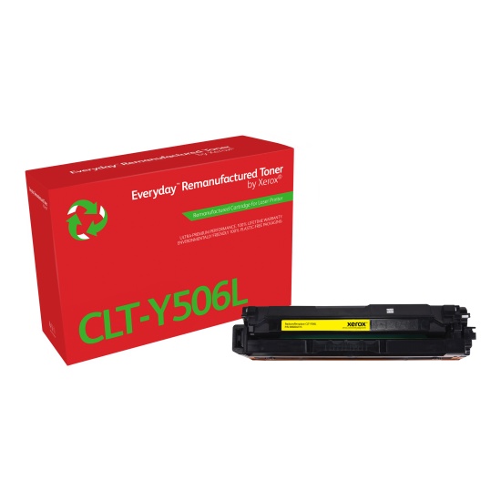 Everyday™ Yellow Remanufactured Toner by Xerox compatible with Samsung CLT-Y506L, High capacity Image