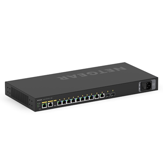 NETGEAR GSM4212P Managed L2/L3 Gigabit Ethernet (10/100/1000) Power over Ethernet (PoE) 1U Black Image