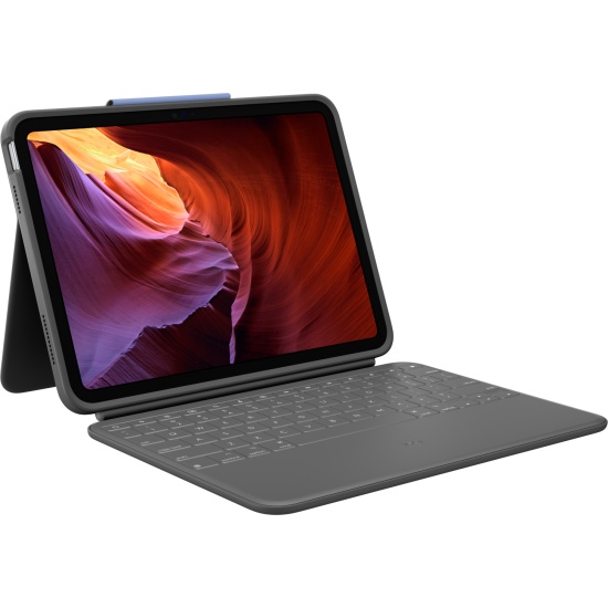 Logitech Rugged Folio QWERTY UK English Smart Connector Graphite Image