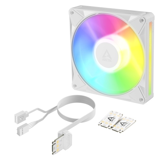 ARCTIC BioniX P14 A-RGB (White) 140 mm PWM Fan with Daisy Chain Image