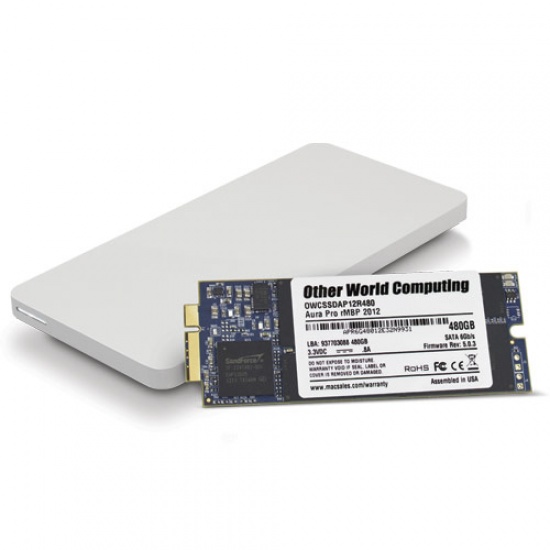 480GB OWC Aura Pro 6G SSD Envoy Pro Upgrade Kit for 2012-2013 MacBook Pro with Retina Display Image