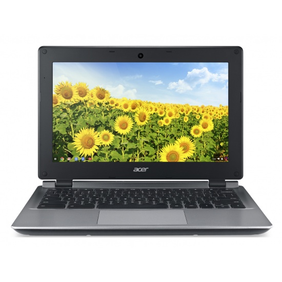 Acer Chromebook 11 C730E-C9RN Intel Celeron N2840 2.16GHz 11.6-inch 4GB RAM 16GB Flash Storage Grey UK Keyboard Layout Image