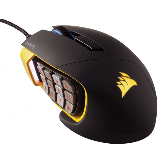 Corsair Scimitar RGB Wired Gaming Mouse Yellow Image