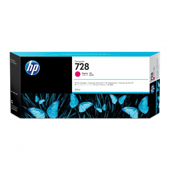 HP 728 Ink Cartridge 300ml Magenta Image