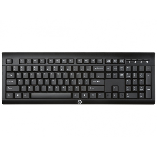 HP K2500 RF Wireless Keyboard Black - US Layout Image