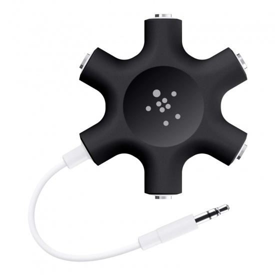 Belkin RockStar Headphone 5-Way Splitter 3.5mm Black Image