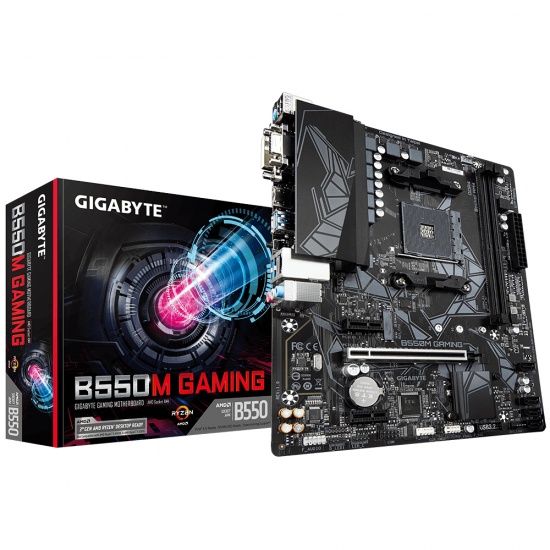 Gigabyte B550M Gaming AMD B550 Motherboard Socket AM4 Image