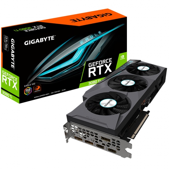 Gigabyte GeForce RTX 3080 Ti Eagle 12GB Triple-Fan GDDR6X GPU Graphics Card Image