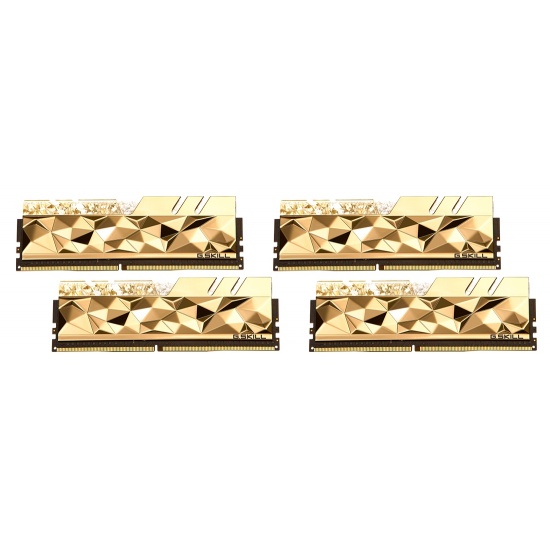 64GB G.Skill DDR4 Trident Z Royal Elite Gold 4266Mhz PC4-34100 CL19 1.50V Quad Channel Kit 4x16GB Image