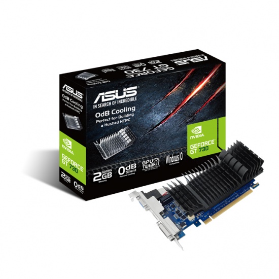 Asus Nvidia Geforce GT730 2GB GDDR5 Low Profile Graphics Card Image