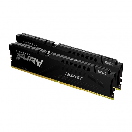 32GB Kingston Fury Beast DDR5 5200MHz CL40 Dual Channel Kit 2x16GB Black Image