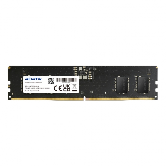 8GB AData DDR5 4800MHz PC5-38400 CL40 Desktop Memory Module 1.1V Image