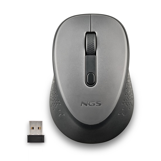 NGS Dew, 2.4Ghz Wireless Silent Mouse, Gray Image