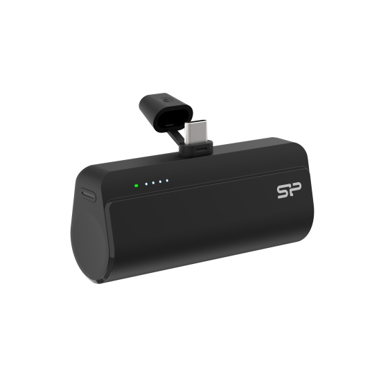 Silicon Power QD50, 5000mAh Compact USB-C Power Bank, Black Image