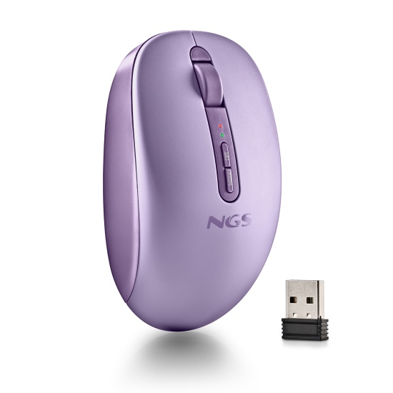 NGS FOG DUAL Wireless BT Dual-Mode Mouse, Purple Image