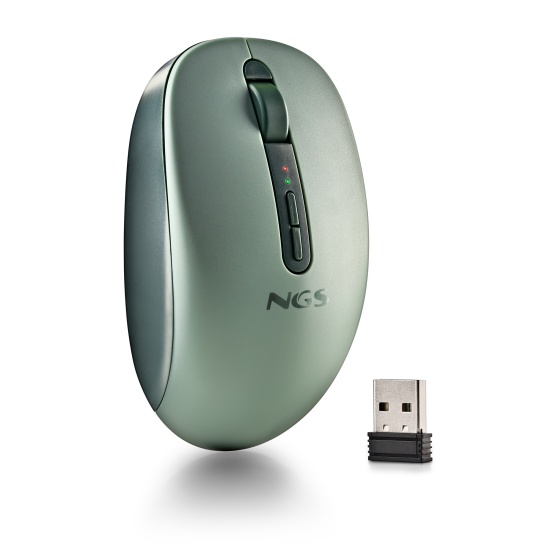 NGS FOG DUAL Wireless BT Dual-Mode Mouse, Green Image