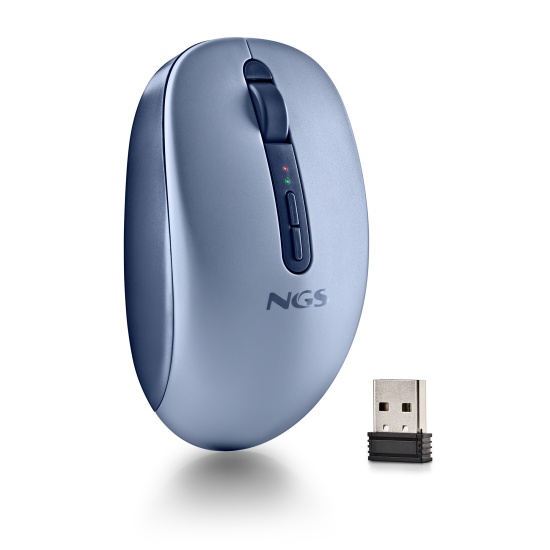 NGS FOG DUAL Wireless BT Dual-Mode Mouse, Blue Image