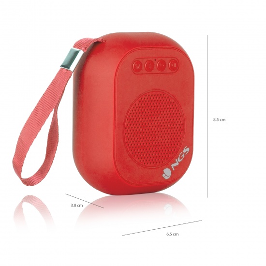 NGS 3W Wireless BT Speaker - Roller Dice Red Image