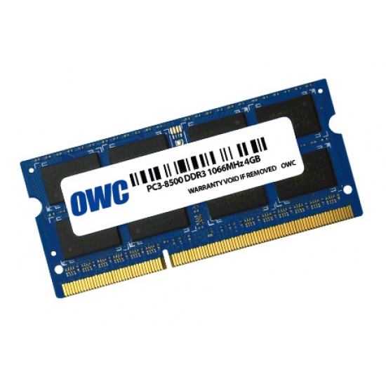 4GB OWC PC8500 DDR3 SO-DIMM 1066MHz 204 Pin Laptop Memory Module Image
