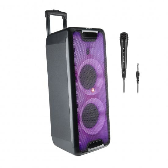 NGS Wild Rave 2, 300W Portable Wireless BT and TWS Speaker with USB Reader and AUX input Image