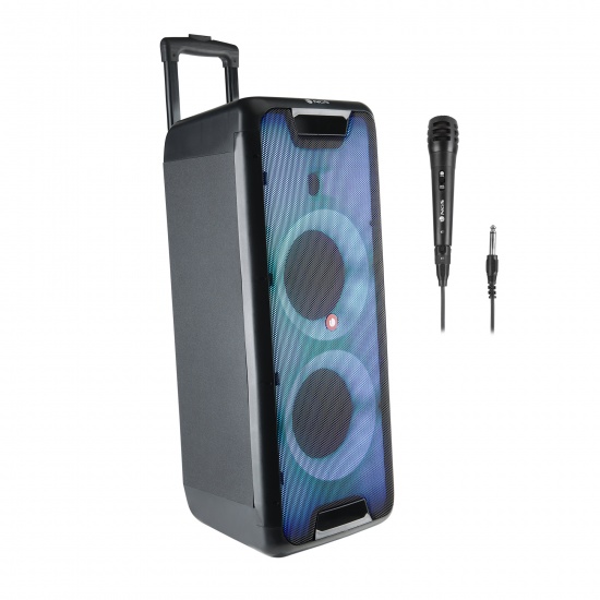 NGS Wild Rave 1, 200W Portable Wireless BT and TWS Speaker with USB Reader and AUX input Image