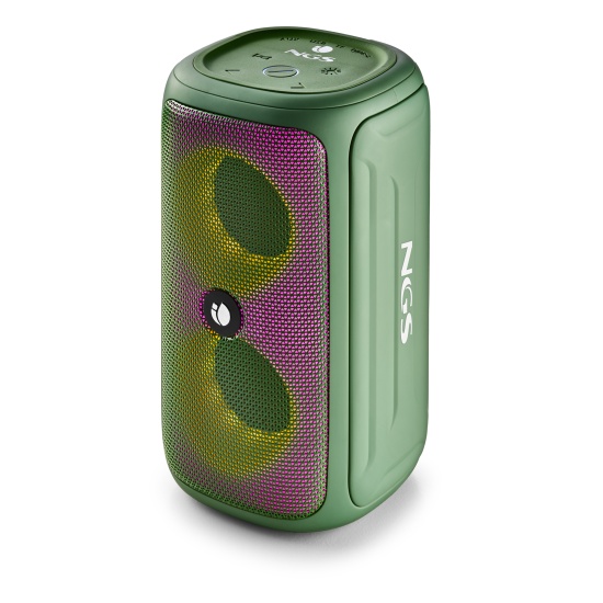 NGS Roller Beast 32W Wireless & Water-Resistant IPX5 BT Speaker, Green Image
