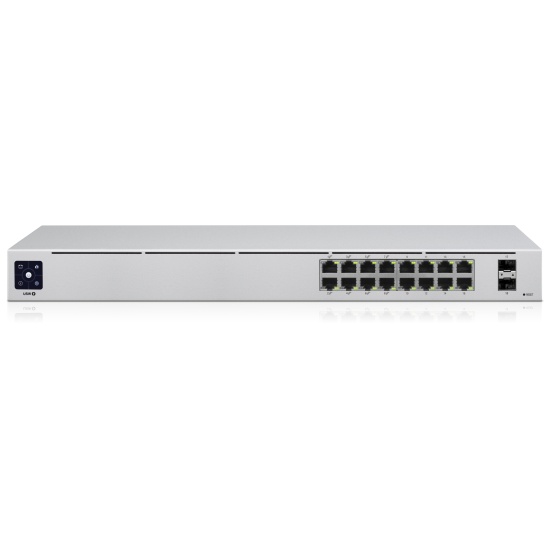 Ubiquiti UniFi 16-Port PoE Managed L2/L3 Gigabit Ethernet Switch - Silver Image