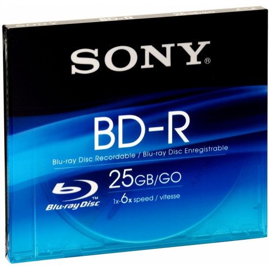 Sony Blu Ray BNR25R3H/2 25GB 6x Single Layer Write Once  Image