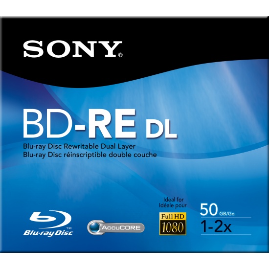 Sony Blu-Ray SNYBNE50RH 50GB 2x Dual Layer Rewritable Single Disc Image