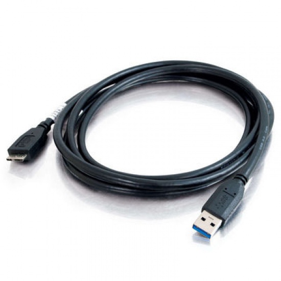 C2G 54178 3M USB3.0 Type-A Male to Micro USB Type-B Male Cable Black Image