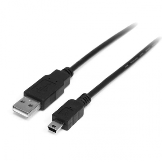 StarTech 0.5m Mini USB2.0 Type-A to Mini Type-B Black Cable Image