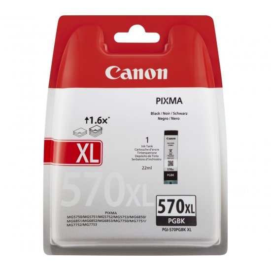 Canon Ink PGI-570XL Black Ink Cartridge Image