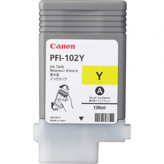 Canon PFI-102Y Yellow Ink Cartridge Image