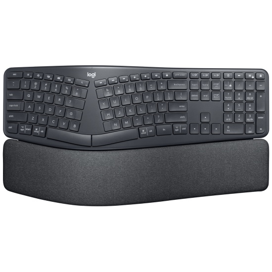 Logitech K860 Ergonomic RF Wireless Bluetooth Keyboard - Graphite  Image